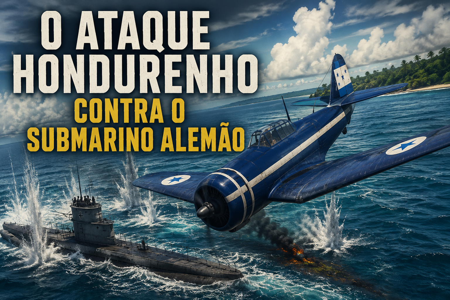 O ataque hondurenho contra o submarino alemão