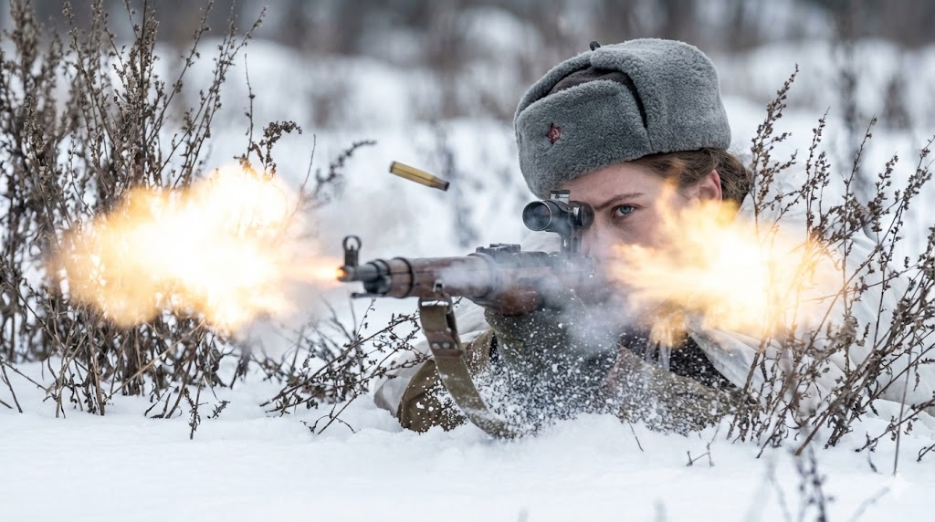 Roza-Shanina4 Sangue e Neve: O Sacrifício de Roza Shanina na Ofensiva de 1945