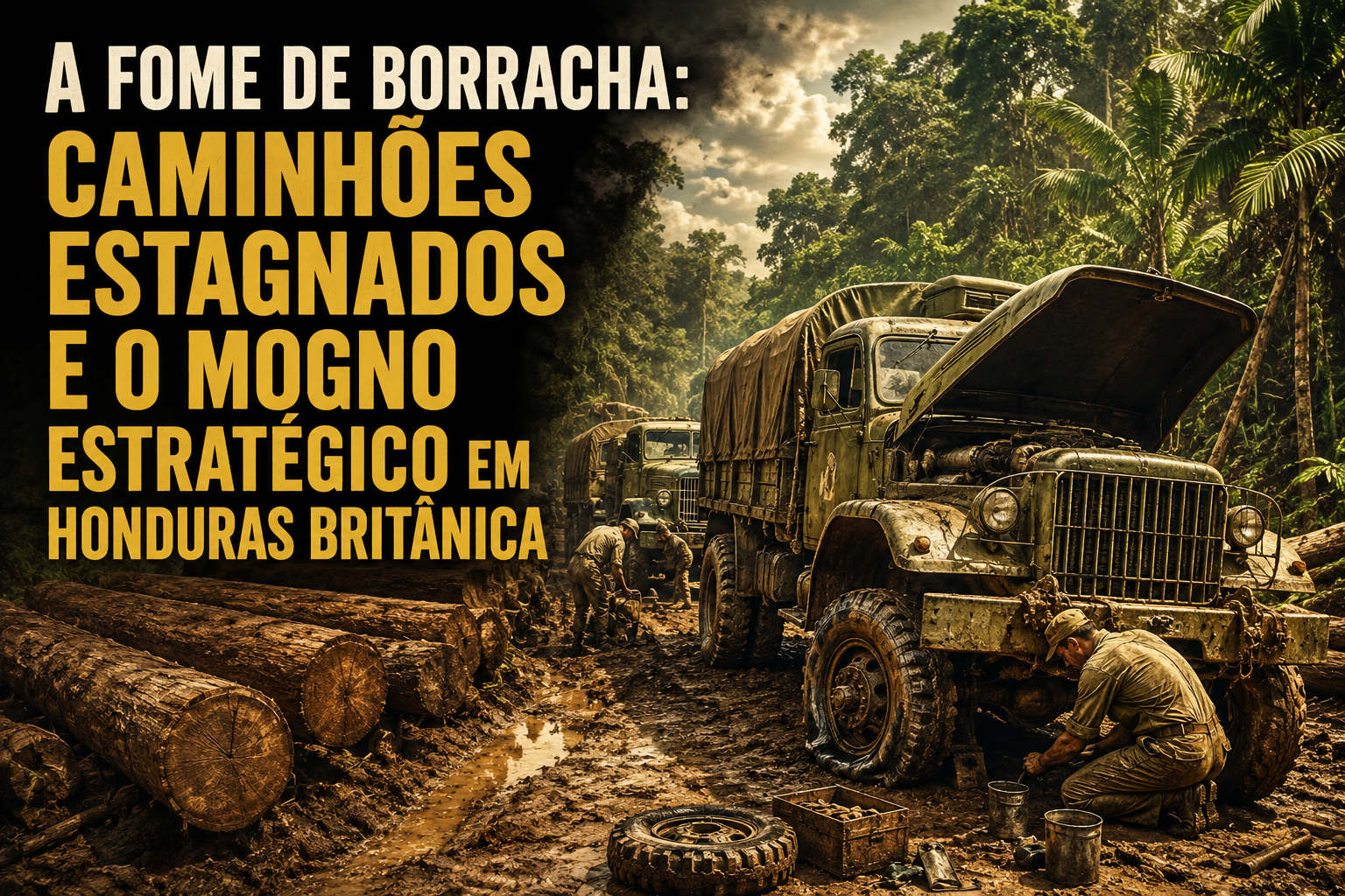 A FOME DE BORRACHA: CAMINHÕES ESTAGNADOS E O MOGNO ESTRATÉGICO EM HONDURAS BRITÂNICA